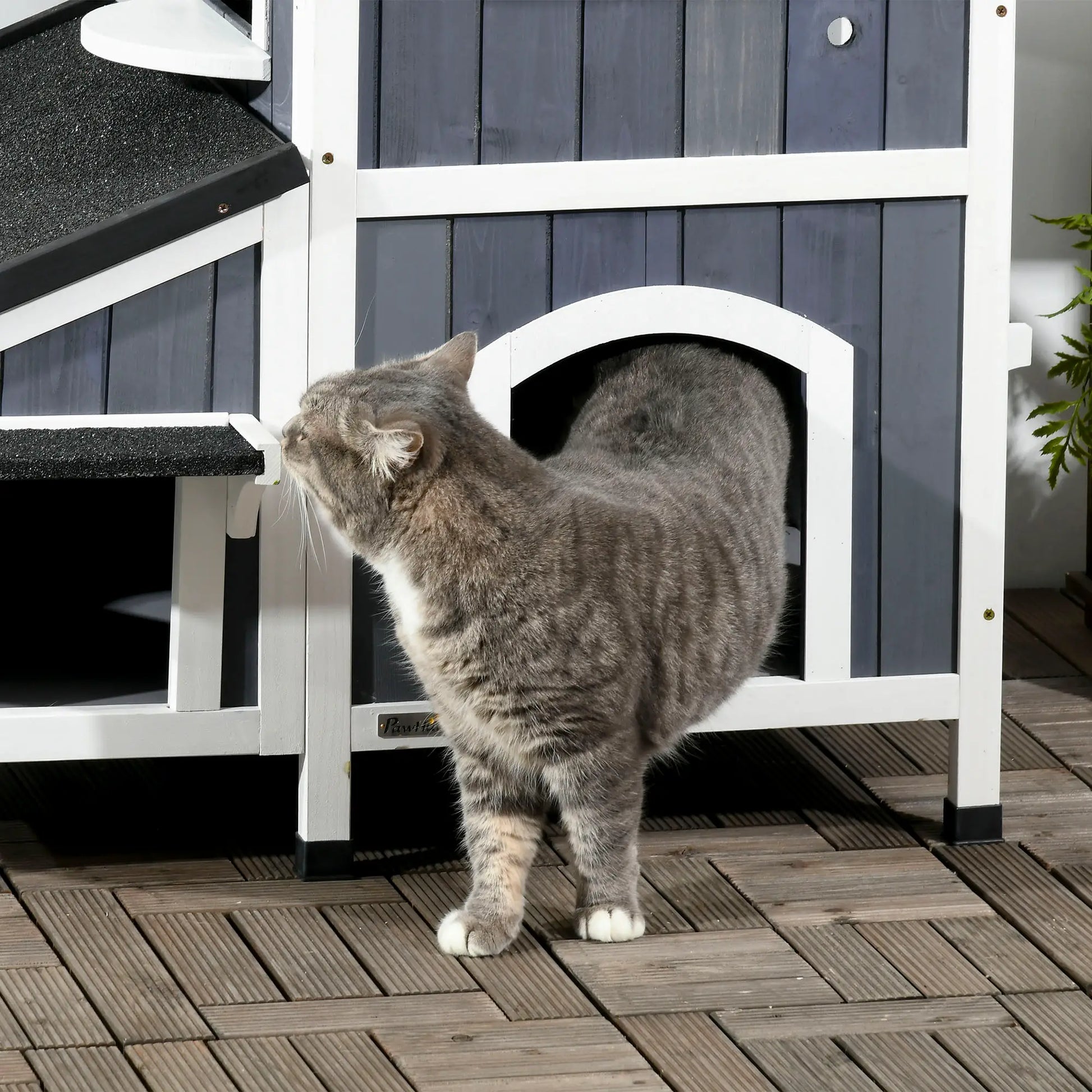 2 Tier Flower Pot Outdoor Cat House