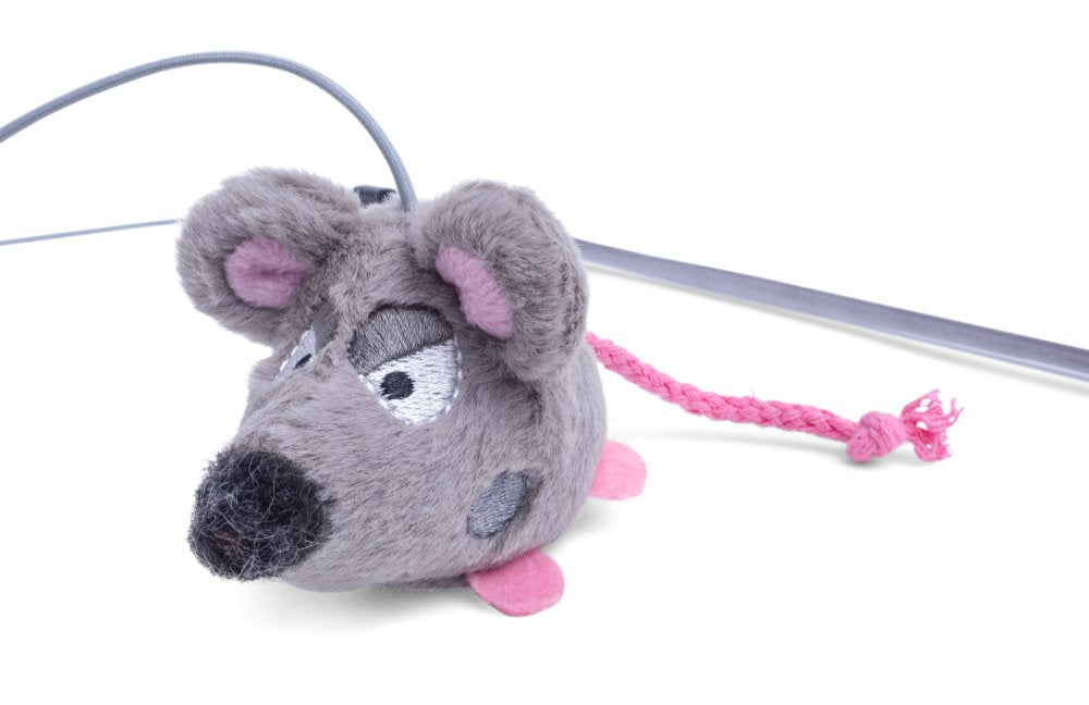 A close up of a toy mouse. 