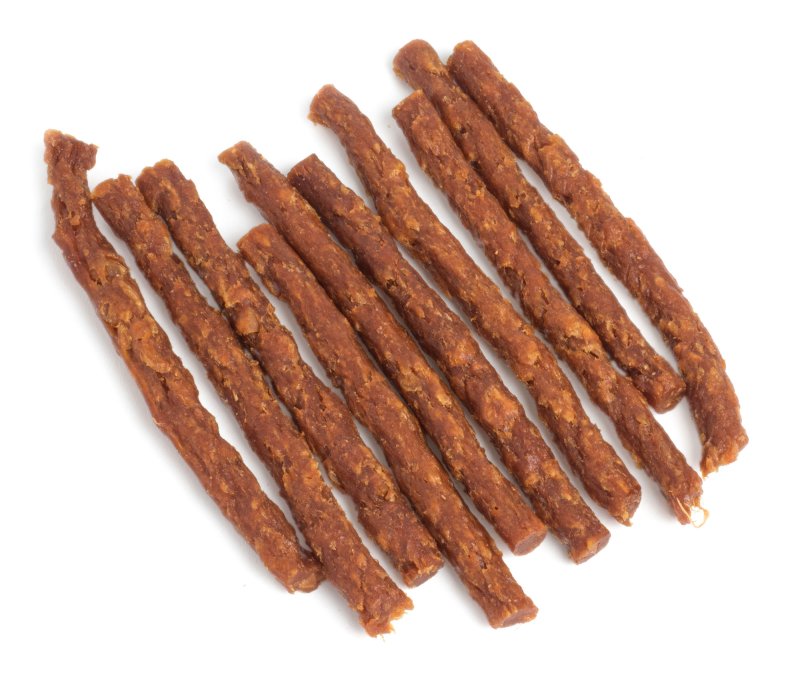 Dog treats on a white background