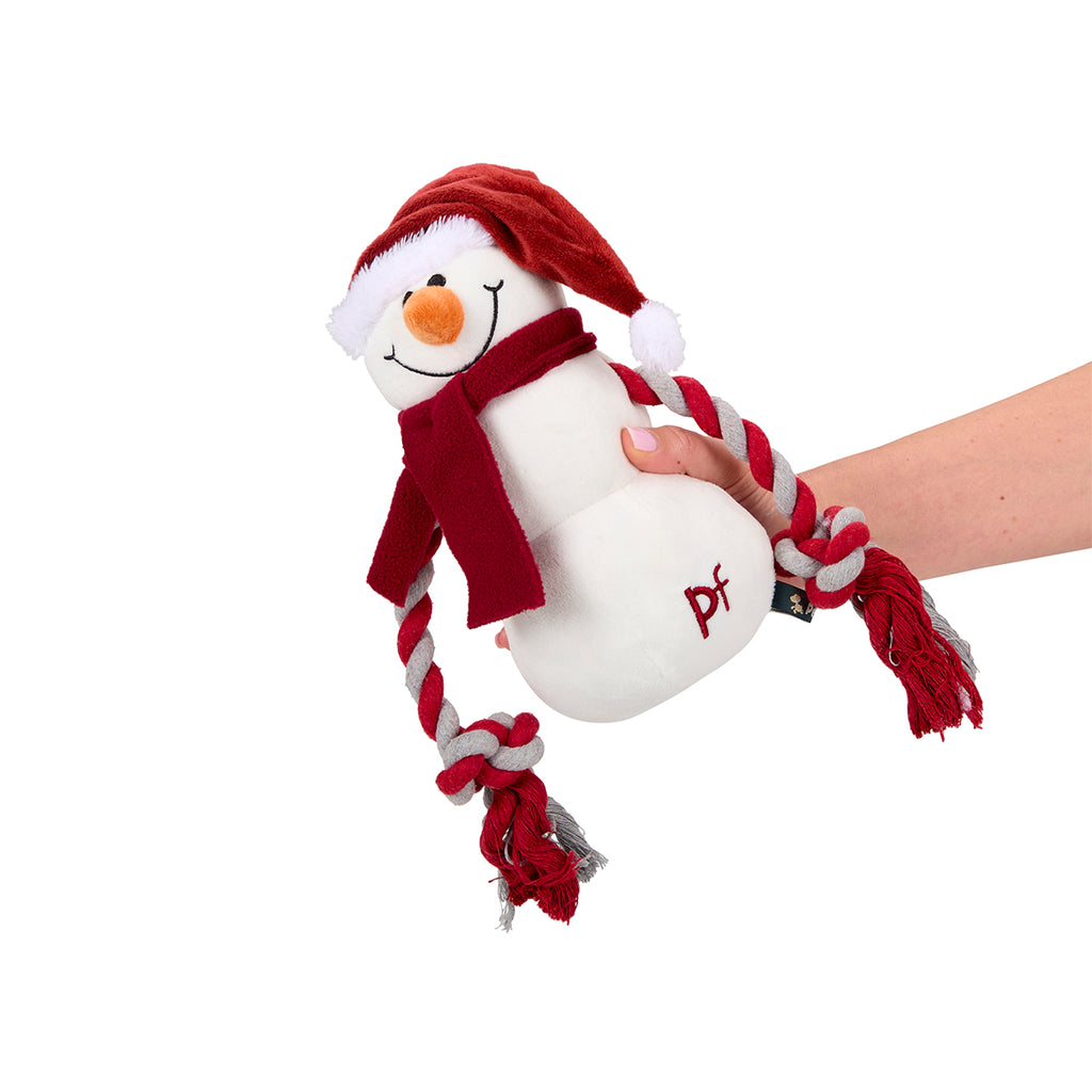 Snowman Rope Dog Toy